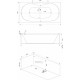 Акриловая ванна Bas Ньюлав 180х90 В 00063 без гидромассажа