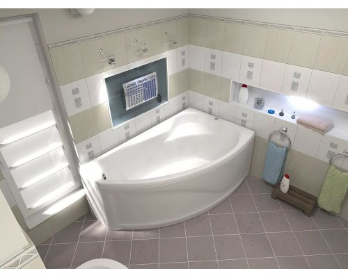 Акриловая ванна Bas Николь 170x104 R В 00028 без гидромассажа