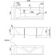 Акриловая ванна Marka One Modern 160х70 01мод1670 без гидромассажа