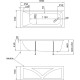Акриловая ванна Marka One Modern 165х70 01мод16570 без гидромассажа