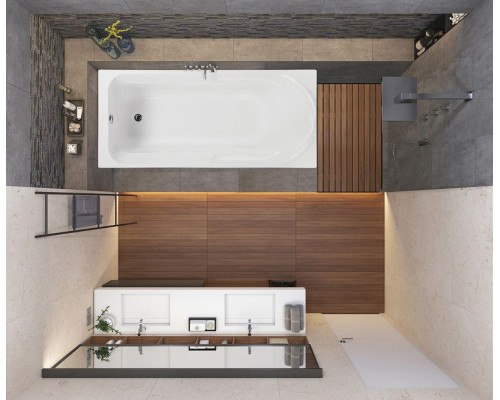 Акриловая ванна Vagnerplast Hera 180x80 без гидромассажа