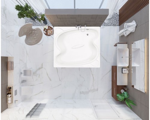 Акриловая ванна Vagnerplast Helios 194x170 без гидромассажа