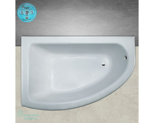 Ванна из литьевого мрамора Marmo Bagno Альба 170x110 L MB-BL170-110 без гидромассажа