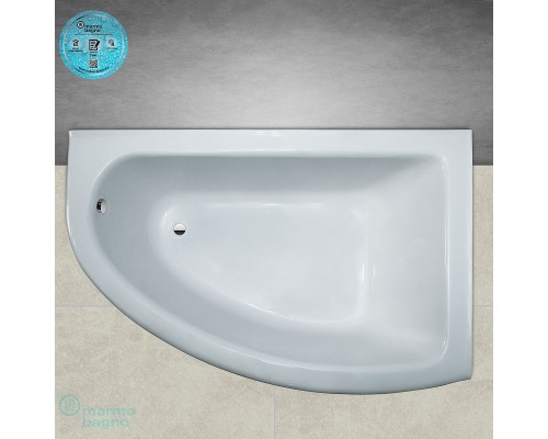 Ванна из литьевого мрамора Marmo Bagno Альба 170x110 R MB-BR170-110 без гидромассажа