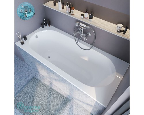 Ванна из литьевого мрамора Marmo Bagno Лучия 170x70 MB-L170-70 без гидромассажа