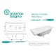 Ванна из литьевого мрамора Marmo Bagno Лучия 170x75 MB-L170-75 без гидромассажа