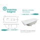 Ванна из литьевого мрамора Marmo Bagno Лучия 180x80 MB-L180-80 без гидромассажа