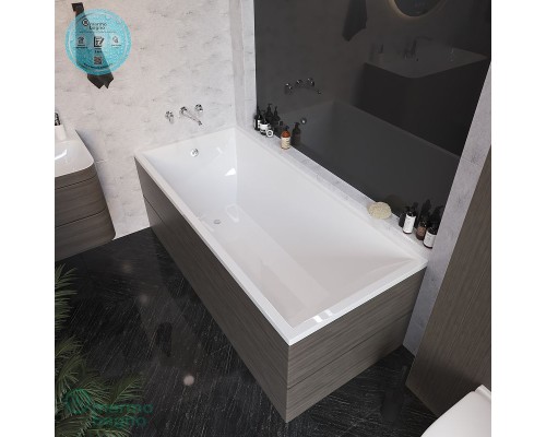 Ванна из литьевого мрамора Marmo Bagno Милано 170x75 MB-M170-75 без гидромассажа