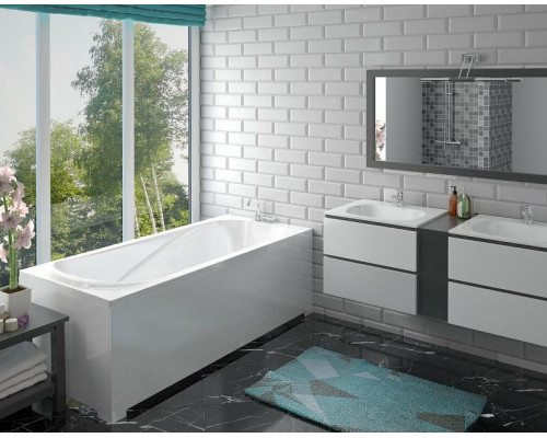 Ванна из искусственного камня Эстет Альфа 180х80 ФР-00001311 без гидромассажа