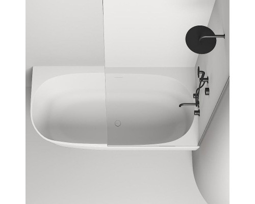 Ванна из литьевого мрамора 170x85 см Salini S-Stone Sofia Corner R 102524M