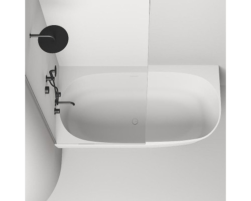 Ванна из литьевого мрамора 170x85 см Salini S-Stone Sofia Corner L 102525M