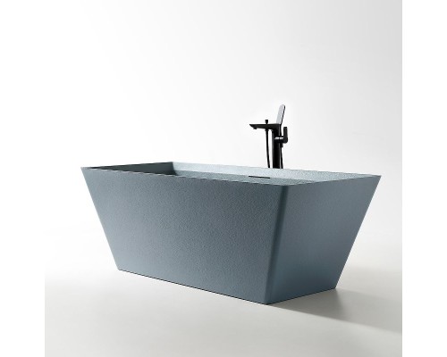 Ванна из искусственного камня Abber Berlin 170x75 AM9912G Серая без гидромассажа