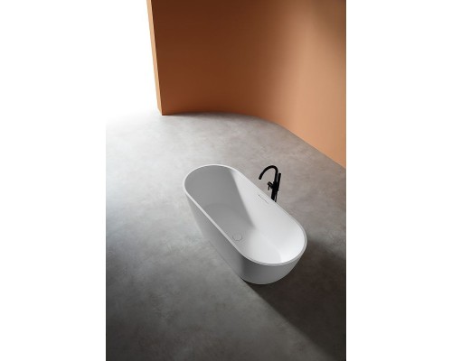 Ванна из искусственного камня Abber Frankfurt 170x75 AM9941 Белая без гидромассажа