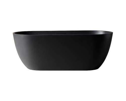 Ванна из искусственного камня Abber Frankfurt 170x75 AM9941B Черная без гидромассажа