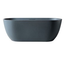 Ванна из искусственного камня Abber Frankfurt 170x75 AM9941G Серая без гидромассажа