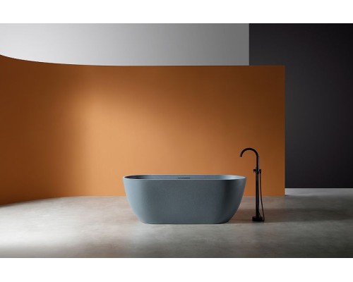 Ванна из искусственного камня Abber Frankfurt 170x75 AM9941G Серая без гидромассажа