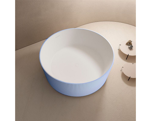 Ванна из искусственного камня Abber Stein 150x150 AS9679Blau Голубая без гидромассажа