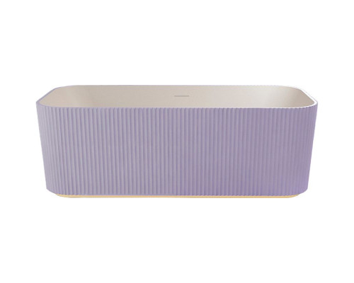 Ванна из искусственного камня Abber Stein 170x75 AS9663Violett Фиолетовая без гидромассажа