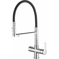 Смеситель для кухни Haiba HB76854 Хром Черный +12686 ₽