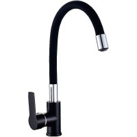 Смеситель для кухни Haiba HB70113-7 Черный Хром +3878 ₽