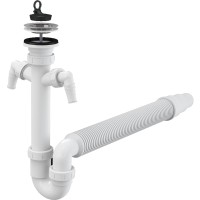 Сифон для кухонной мойки Alcaplast A840-DN50/40 Белый +2890 ₽