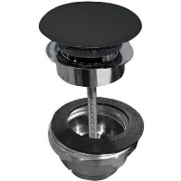 Донный клапан Kerasan 923331 click-clack Черный матовый +7775 ₽