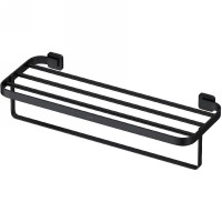 Полка для полотенец AM.PM Func A8F37722 с полотенцедержателем Черный матовый +8990 ₽