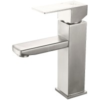 Смеситель для раковины Ростовская Мануфактура Сантехники SUS125-001F Нержавеющая сталь +3840 ₽