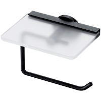 Держатель туалетной бумаги AM.PM X-Joy A85A341522 с полкой Черный матовый +3490 ₽