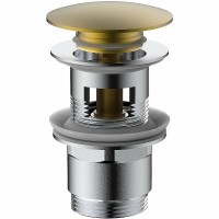 Донный клапан Vincea DPU-1B01BG click-clack Брашированное золото +2770 ₽