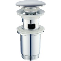 Донный клапан Haiba HB65-3 с переливом click-clack Хром +570 ₽