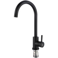 Смеситель для кухни Ростовская Мануфактура Сантехники SUS124BL-017F Черный матовый +4040 ₽