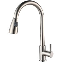 Смеситель для кухни Ростовская Мануфактура Сантехники SUS124-017F-2 Нержавеющая сталь +6220 ₽