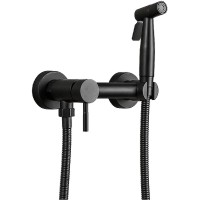 Гигиенический душ со смесителем Haiba HB5510-7 Черный матовый +5468 ₽