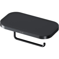 Держатель туалетной бумаги AM.PM Func A8F341422 с полкой Черный матовый +3490 ₽