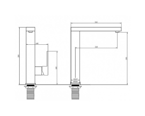Смеситель для кухни Abber Daheim AF8214 Хром