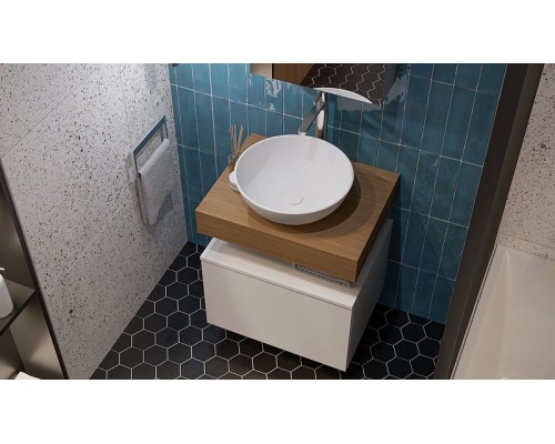 Тумба Velvex Unique Unit 60 tpUNI.60.H40.Y.VY-211 подвесная Белая матовая