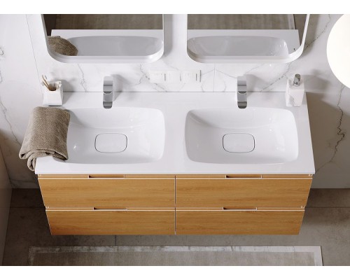 Тумба под раковину Aqwella Accent 120 ACC0112W подвесная Белая