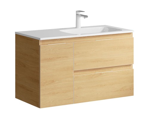 Тумба под раковину Aqwella Accent 90 R ACC0109RDZ подвесная Дуб золотой