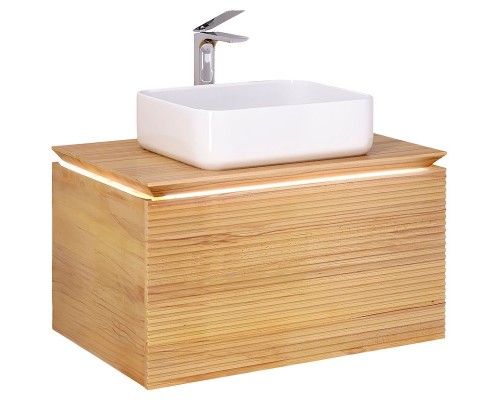 Тумба под раковину Jorno Karat 80 Kar.01.80/P/BuL подвесная Бук светлый