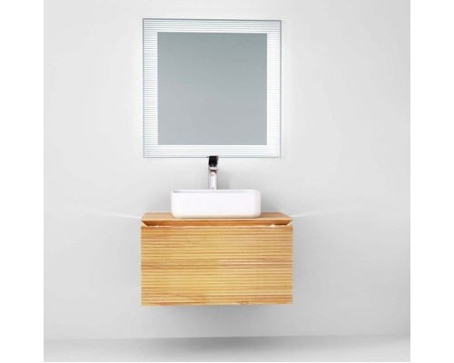 Тумба под раковину Jorno Karat 80 Kar.01.80/P/BuL подвесная Бук светлый