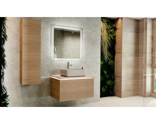 Тумба под раковину Jorno Karat 80 Kar.01.80/P/BuL подвесная Бук светлый