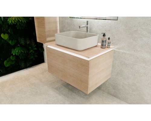 Тумба под раковину Jorno Karat 80 Kar.01.80/P/BuL подвесная Бук светлый