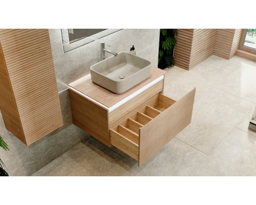 Тумба под раковину Jorno Karat 80 Kar.01.80/P/BuL подвесная Бук светлый