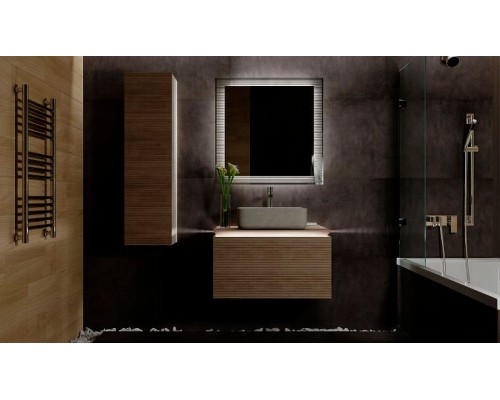 Тумба под раковину Jorno Karat 80 Kar.01.80/P/BuL подвесная Бук светлый