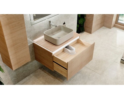 Тумба под раковину Jorno Karat 80 Kar.01.80/P/BuL подвесная Бук светлый