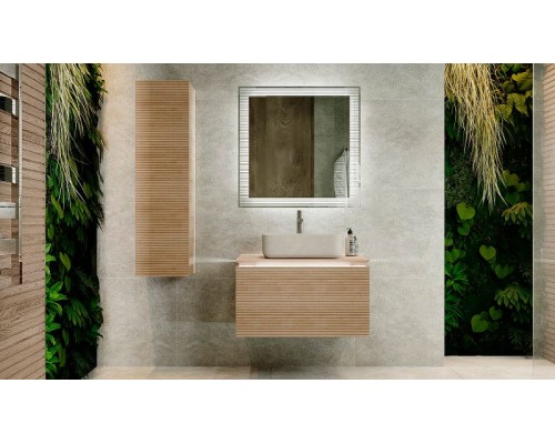 Тумба под раковину Jorno Karat 80 Kar.01.80/P/BuL подвесная Бук светлый