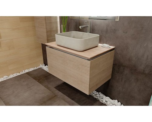 Тумба под раковину Jorno Karat 80 Kar.01.80/P/BuL подвесная Бук светлый