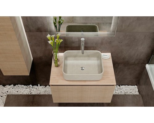 Тумба под раковину Jorno Karat 80 Kar.01.80/P/BuL подвесная Бук светлый