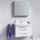 Тумба под раковину Aqwella Аллегро 85 Agr.01.08/2 подвесная Белая